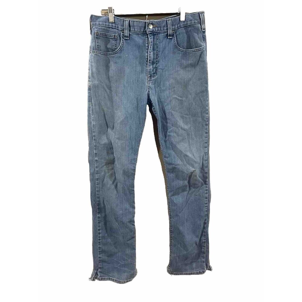 Carhartt Men's Sz 33 X 34 Blue Denim Cotton Jeans Casual Work Jeans. 5 Pockets